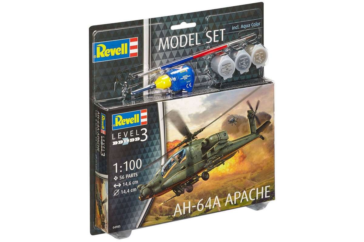Revell Flygmodell Set AH-64A Apache - 3