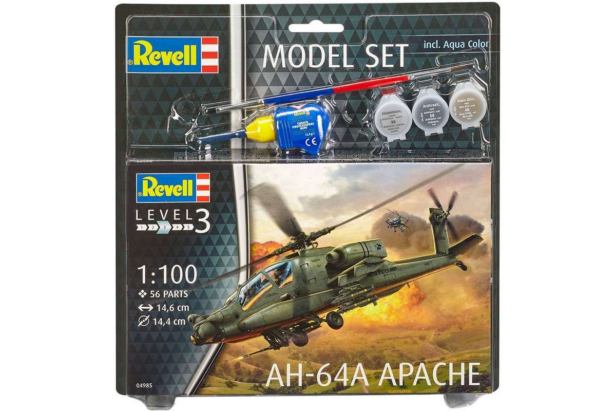 Revell Flygmodell Set AH-64A Apache