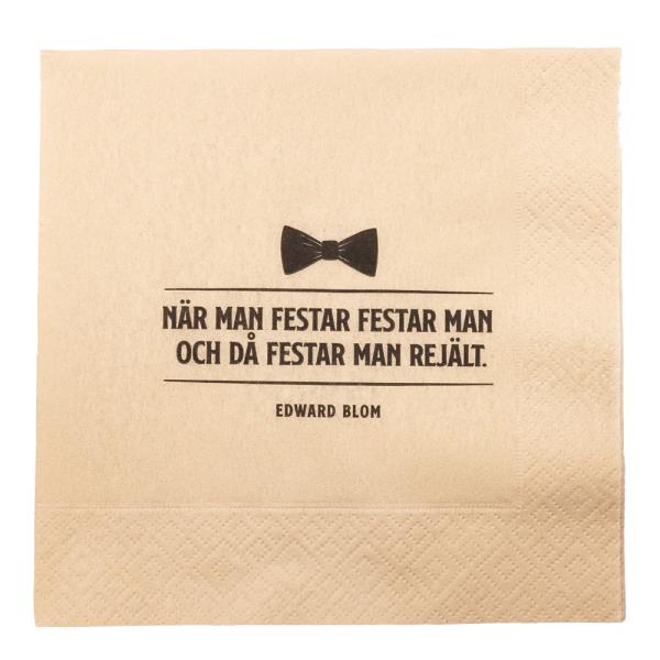 Edward Blom Servetter 20 st - När man festar...