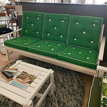 Soffa 3-sits Vit Furu - Designfynd/Skyltex*  - Fri Form 