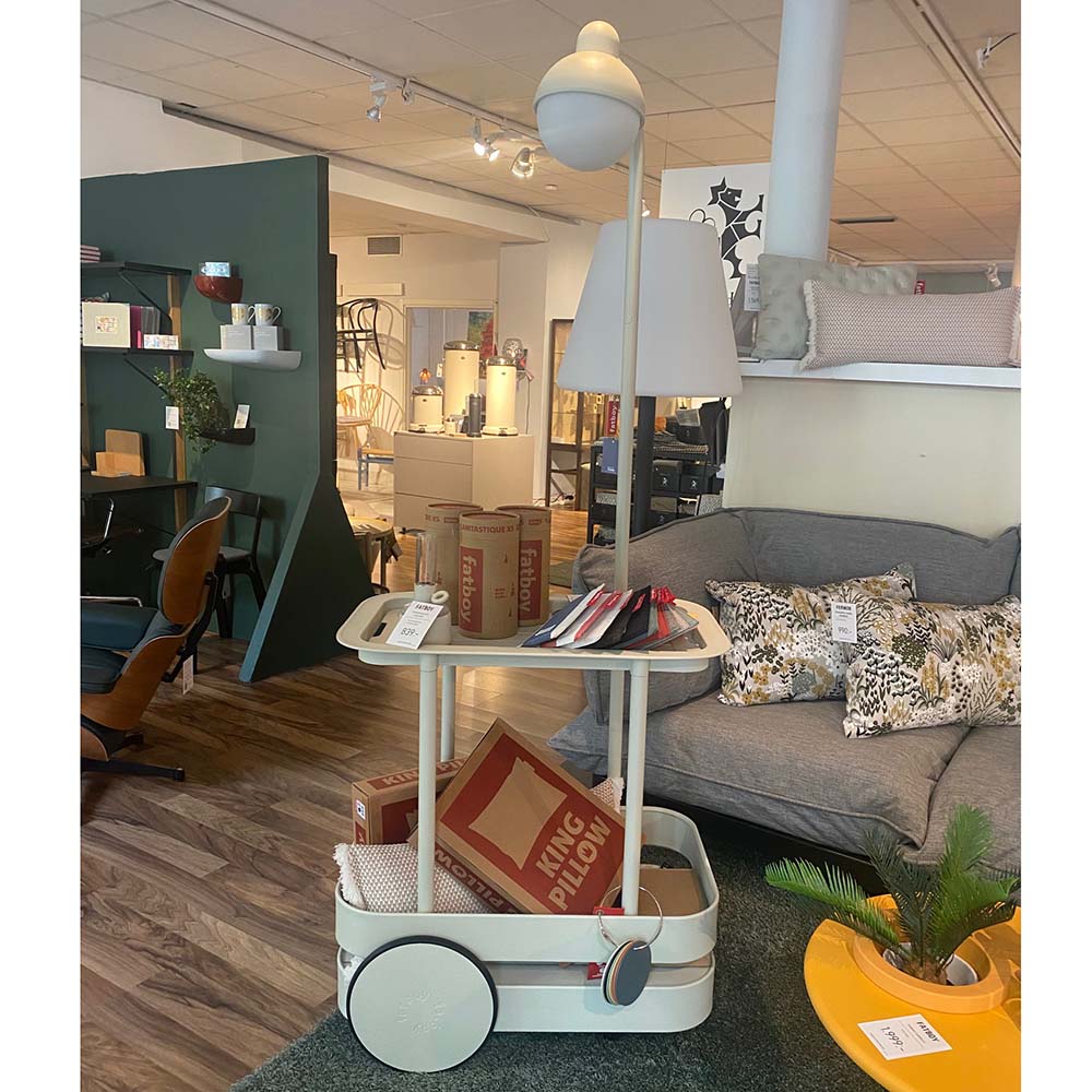 Jolly Trolley Serveringsvagn/Lampa Light grey - Designfynd/Skyltex*