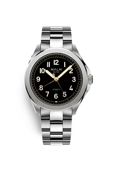 MALM Dalton Black UTC Automatic 38 Länk i rostfritt stål