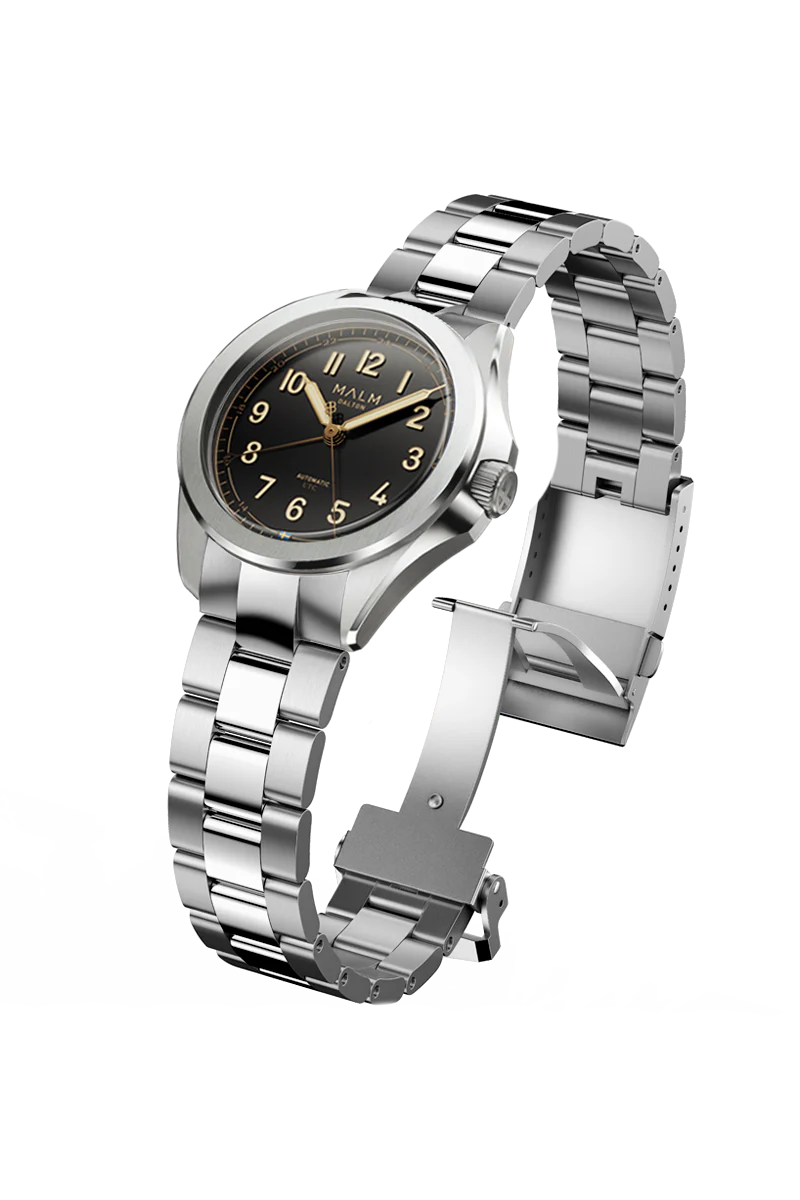MALM Dalton Black UTC Automatic 38 Länk i rostfritt stål - 2
