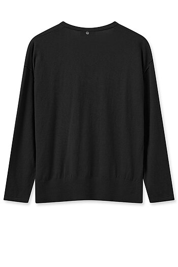 Mos Mosh - MMTani V-neck Knit Black