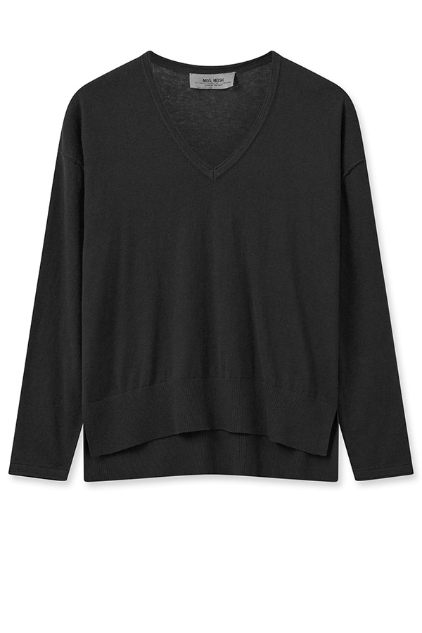 Mos Mosh - MMTani V-neck Knit Black - 6