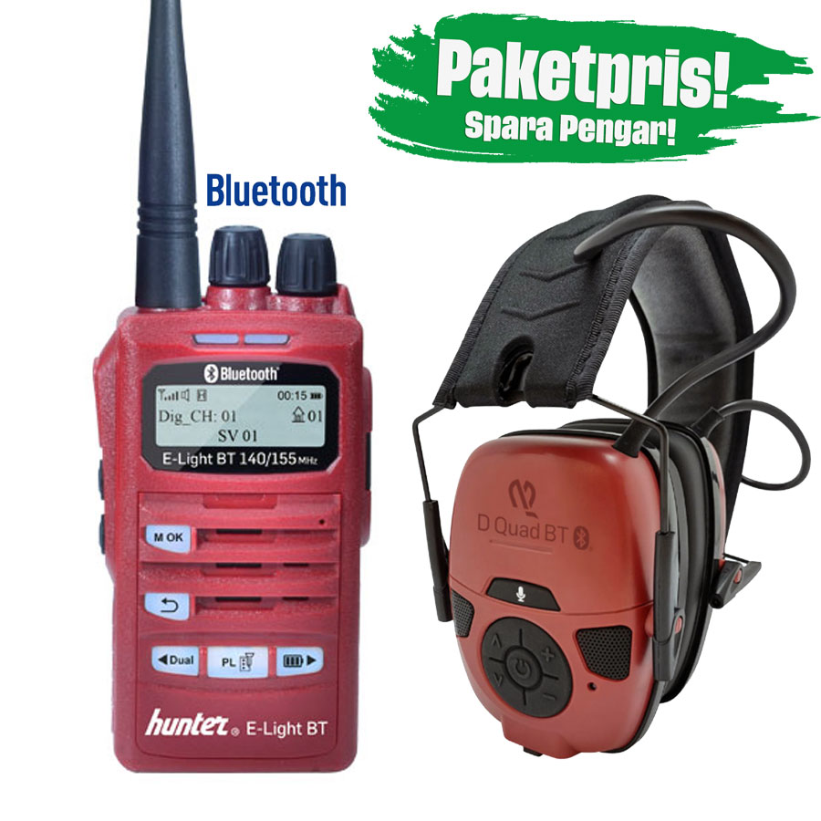 Hunter E-Light BT 155 MHz Blåtandspaket Large