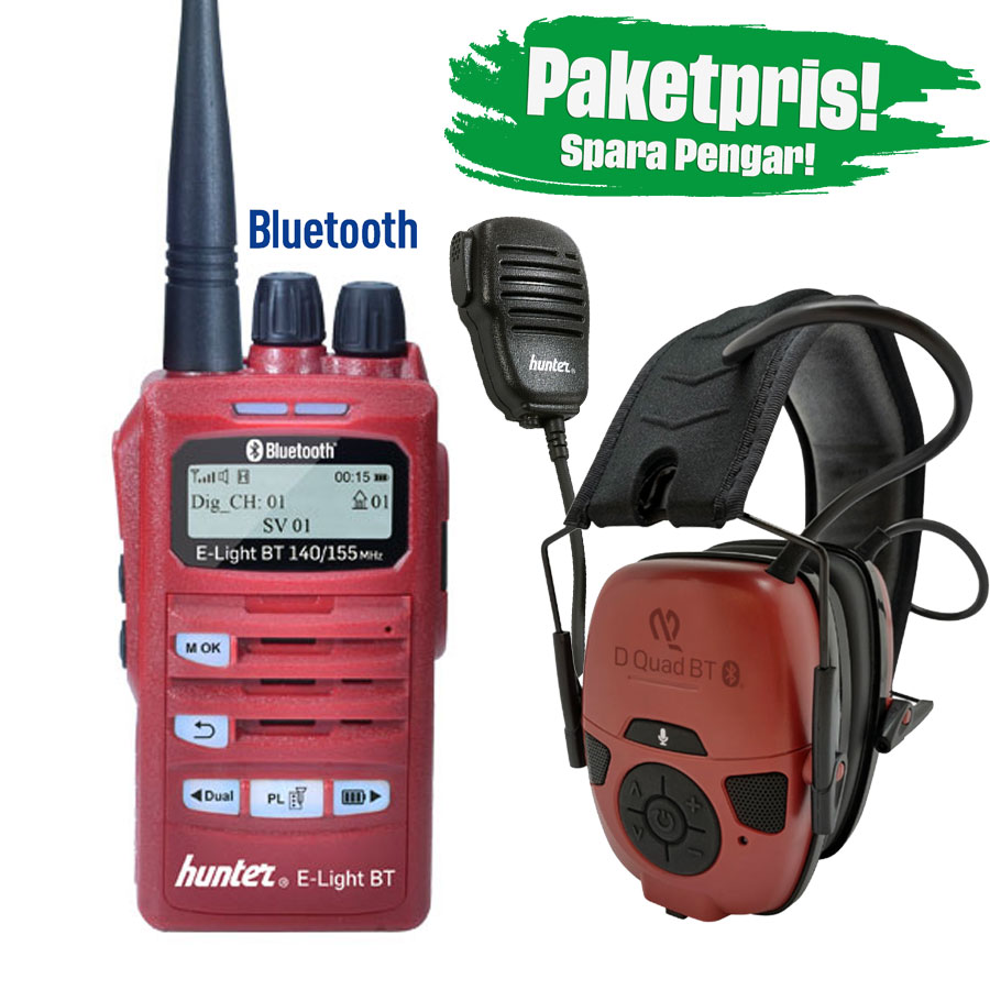 Hunter E-Light BT 155 MHz Blåtandspaket XL