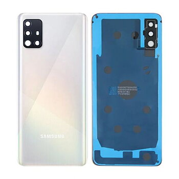 Samsung Galaxy A51 Baksida med tejp - Vit