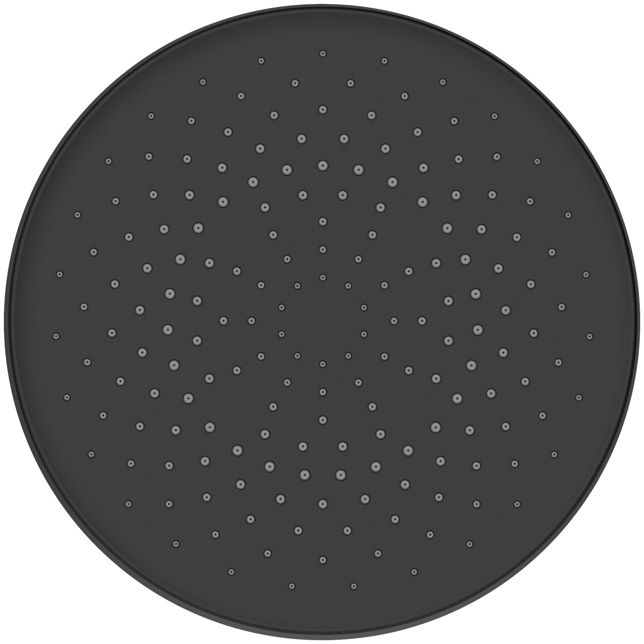 EuroFlux overhead shower (black) - 2