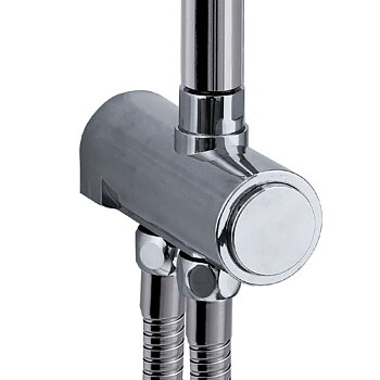 Diverter for shower rail with overhead shower (chrome)