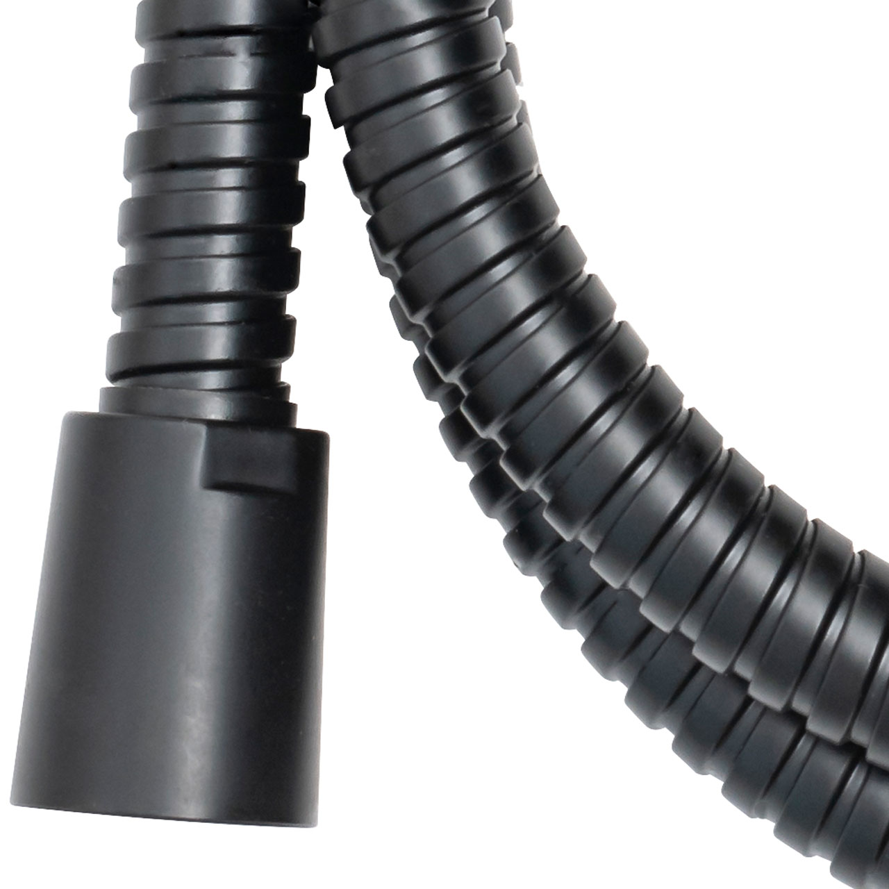 Duschslang svart metall 150 cm - 2