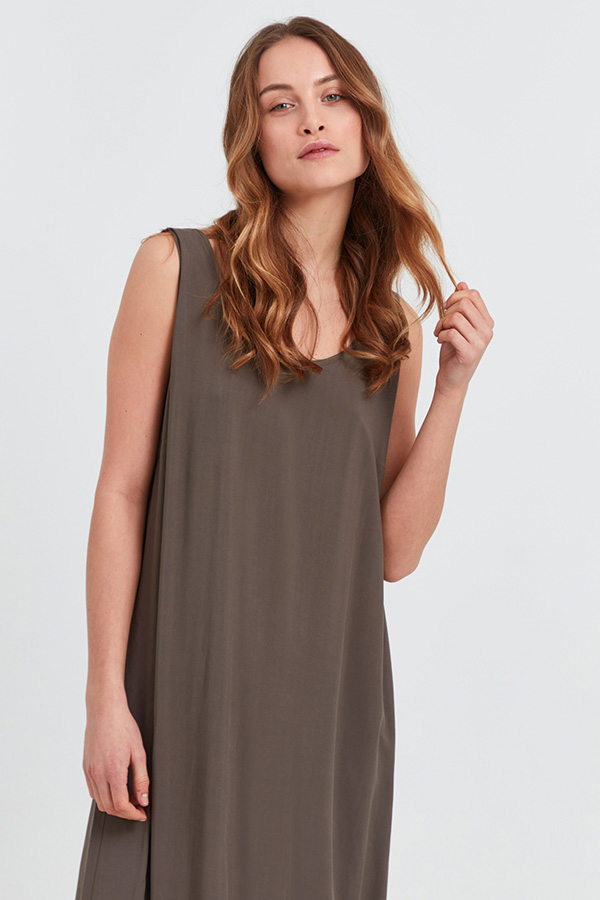 Pulz - PZNelly  Long Dress Wren - 3