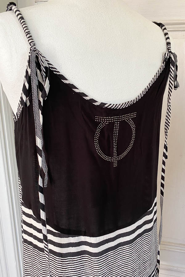 Pulz - PZNelly Short Dress Black White Stripe - 4