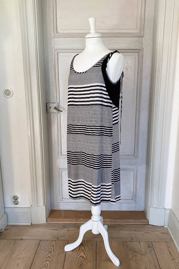 Pulz - PZNelly Short Dress Black White Stripe - 2
