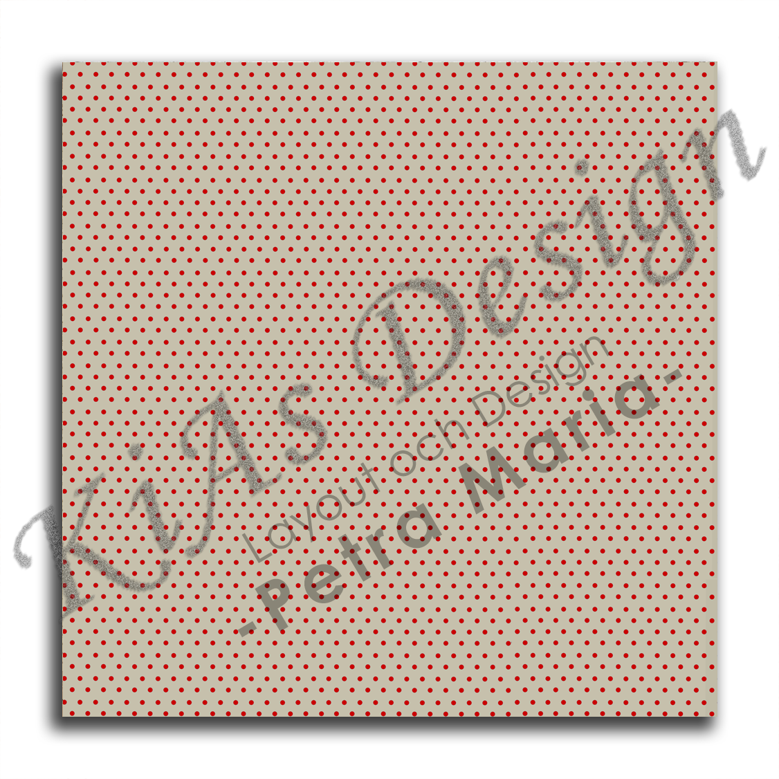 KD DPM 033 -December beige med prickar 
