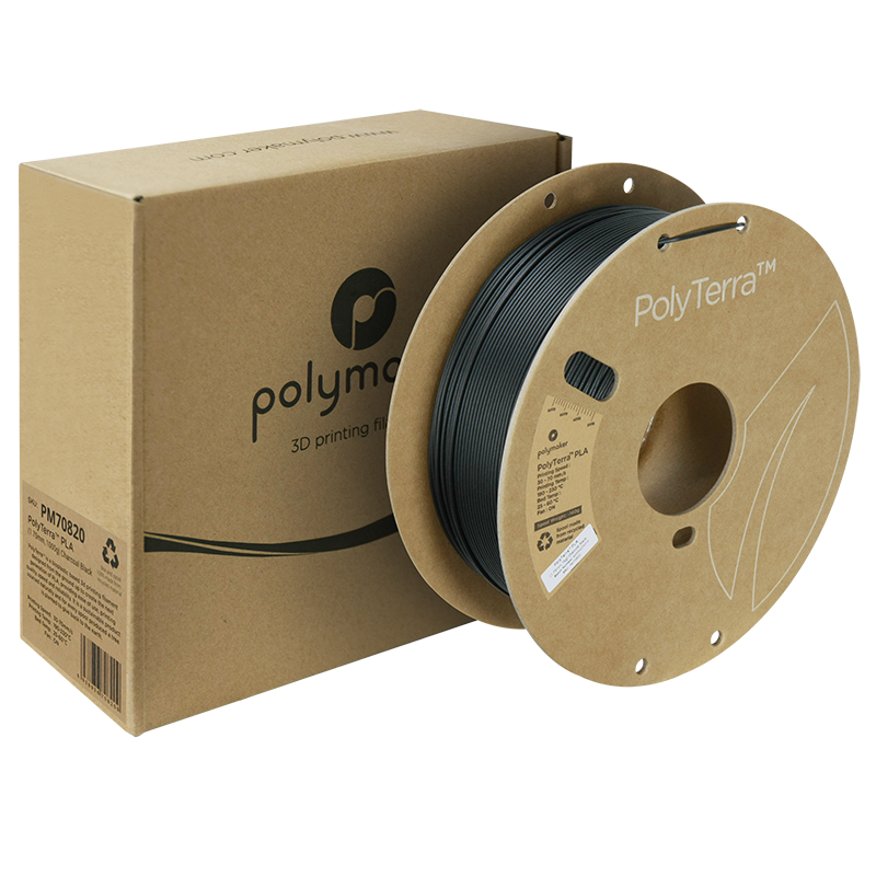 PolyTerra PLA Filament (1.75mm, 1Kg) - Charcoal Black - 2