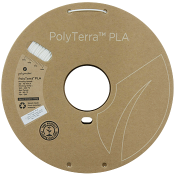 PolyTerra PLA Filament (1.75mm, 1Kg) - Cotton White