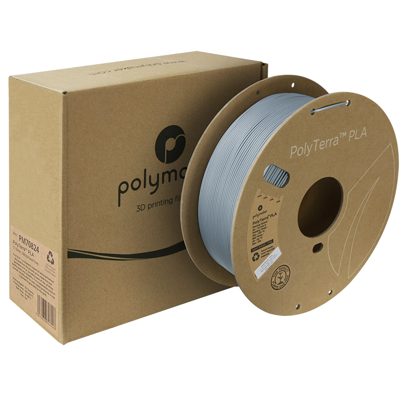 PolyTerra PLA Filament (1.75mm, 1Kg) - Fossil Grey - 2