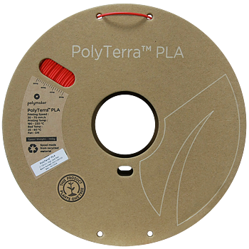 PolyTerra PLA Filament (1.75mm, 1Kg) - Lava Red