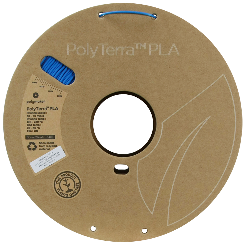 PolyTerra PLA Filament (1.75mm, 1Kg) - Sapphire Blue