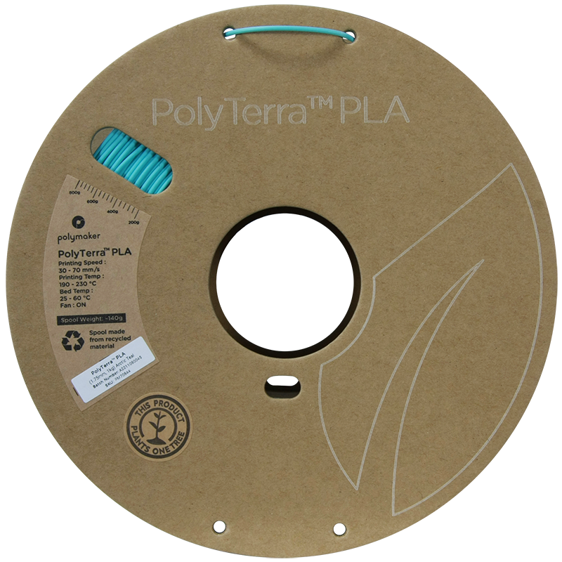 PolyTerra PLA Filament (1.75mm, 1Kg) - Arctic Teal