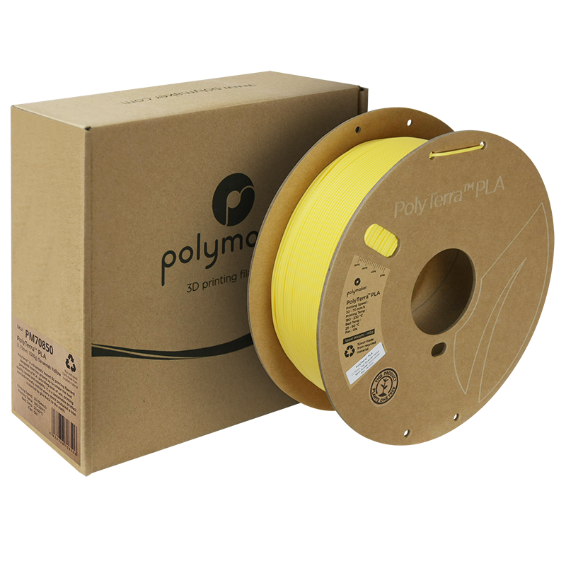 PolyTerra PLA Filament (1.75mm, 1Kg) - Savannah Yellow - 2