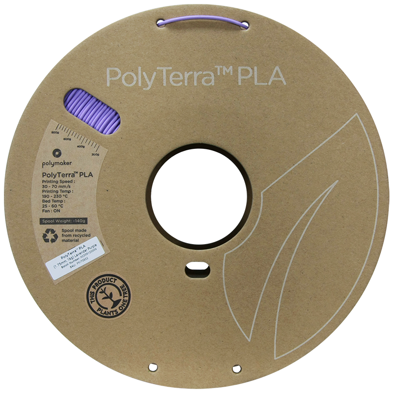 PolyTerra PLA Filament (1.75mm, 1Kg) - Lavender Purple