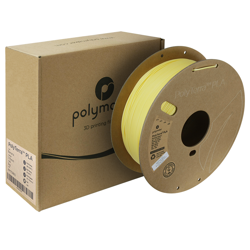 PolyTerra PLA Filament (1.75mm, 1Kg) - Banana - 2