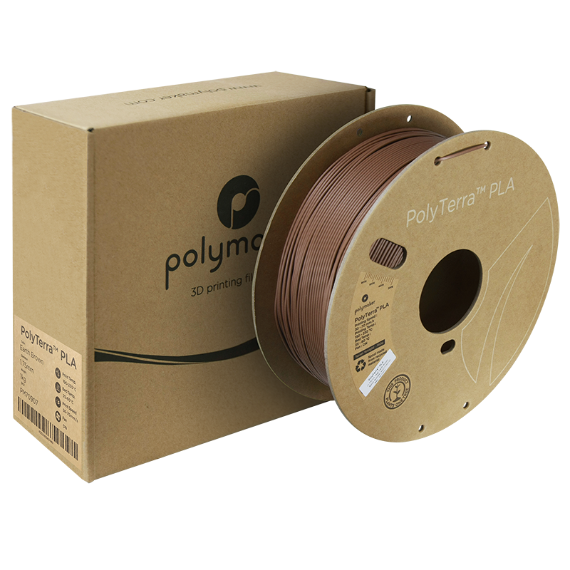 PolyTerra PLA Filament (1.75mm, 1Kg) - Earth Brown - 2