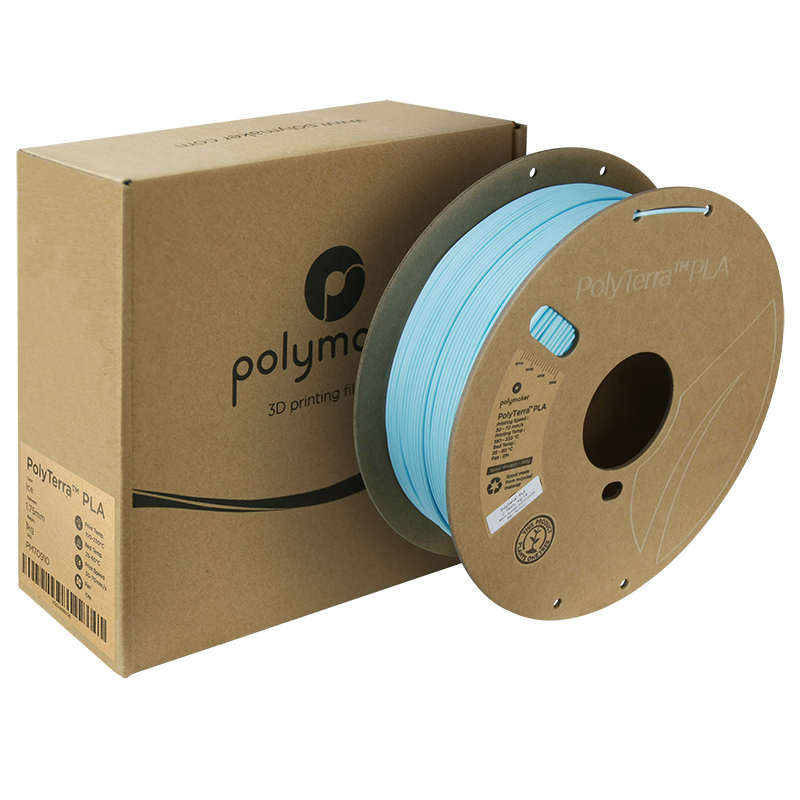 PolyTerra PLA Filament (1.75mm, 1Kg) - Ice - 2