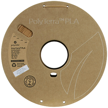 PolyTerra PLA Filament (1.75mm, 1Kg) - Wood Brown