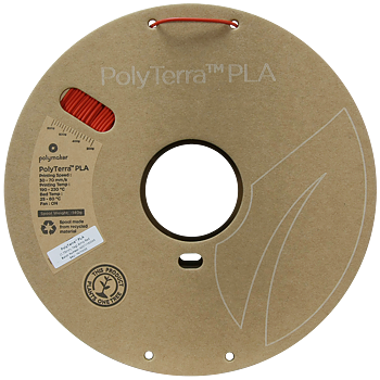 PolyTerra PLA Filament (1.75mm, 1Kg) - Army Red