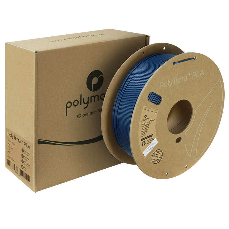 PolyTerra PLA Filament (1.75mm, 1Kg) - Army Blue - 2