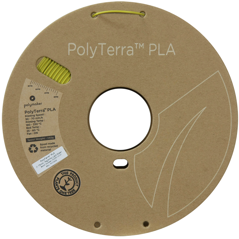 PolyTerra PLA Filament (1.75mm, 1Kg) - Army Light Green