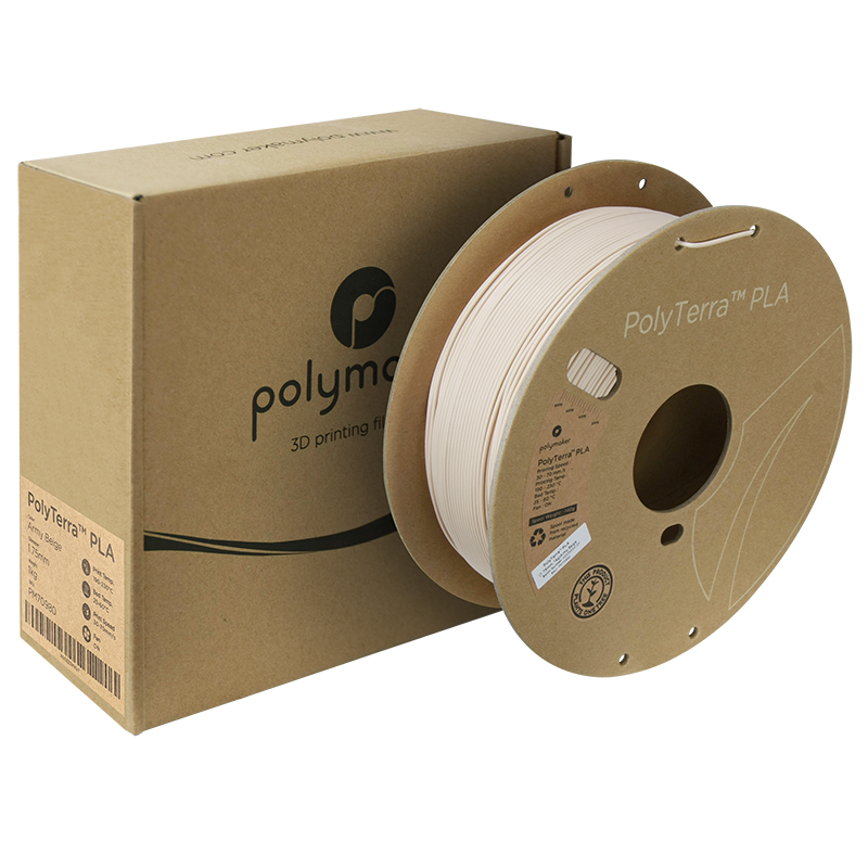 PolyTerra PLA Filament (1.75mm, 1Kg) - Army Beige - 2