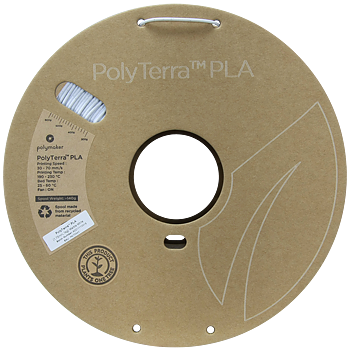 PolyTerra PLA Filament (1.75mm, 1Kg) - Marble White