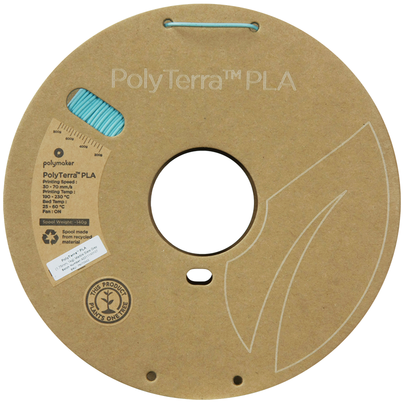 PolyTerra PLA Filament (1.75mm, 1Kg) - Marble Slate Grey