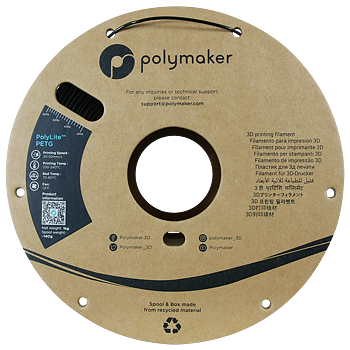PolyLite PETG Filament (1.75mm, 1Kg) - Black