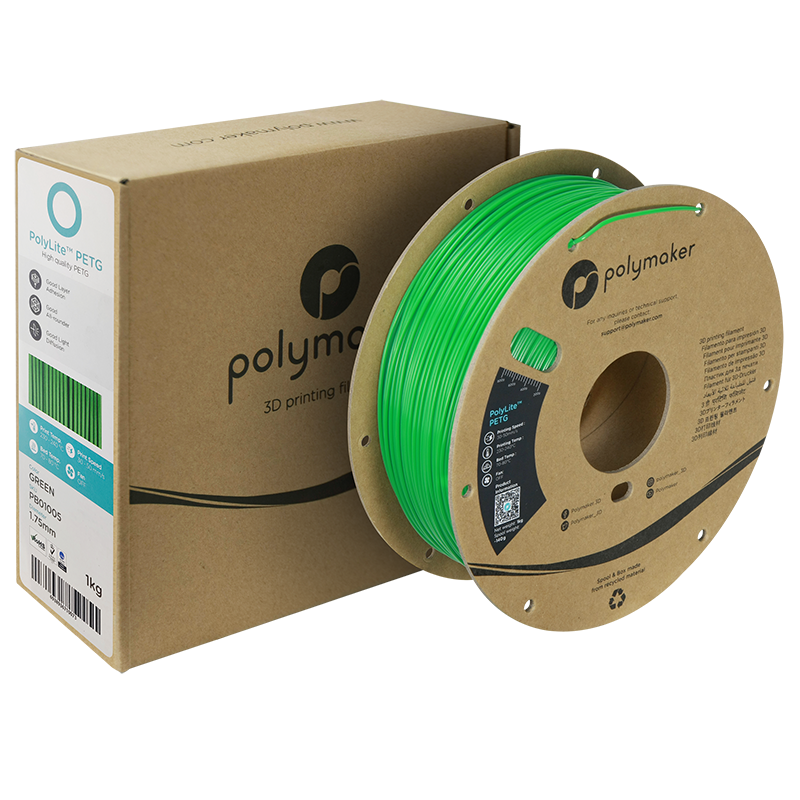 PolyLite PETG Filament (1.75mm, 1Kg) - Green - 2