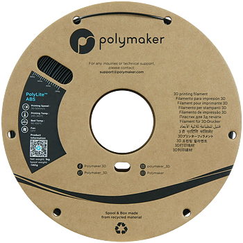 PolyLite ABS Filament (1.75mm, 1Kg) - Black