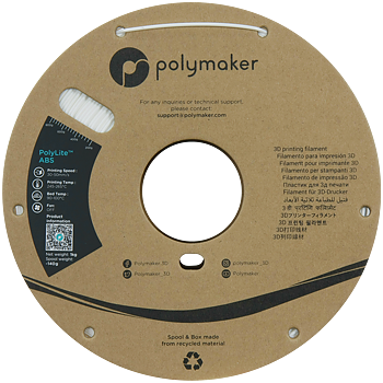 PolyLite ABS Filament (1.75mm, 1Kg) - White