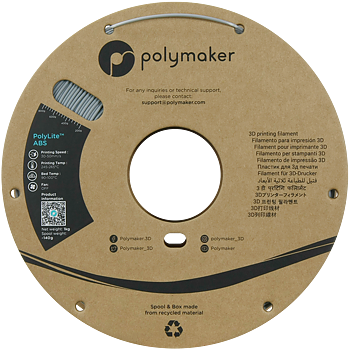 PolyLite ABS Filament (1.75mm, 1Kg) - Grey