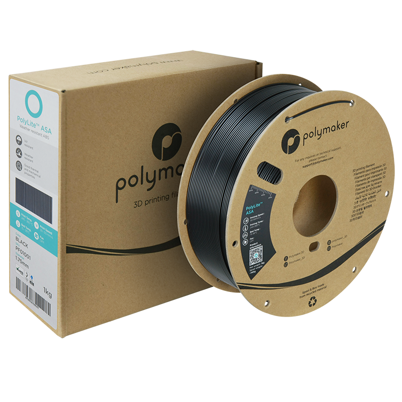 PolyLite ASA Filament (1.75mm, 1Kg) - Black - 2