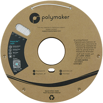 PolyLite ASA Filament (1.75mm, 1Kg) - White