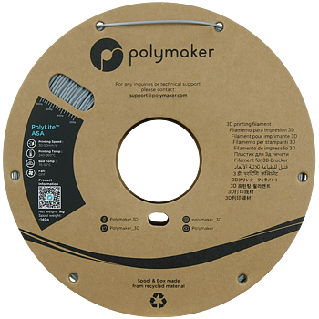 PolyLite ASA Filament (1.75mm, 1Kg) - Grey