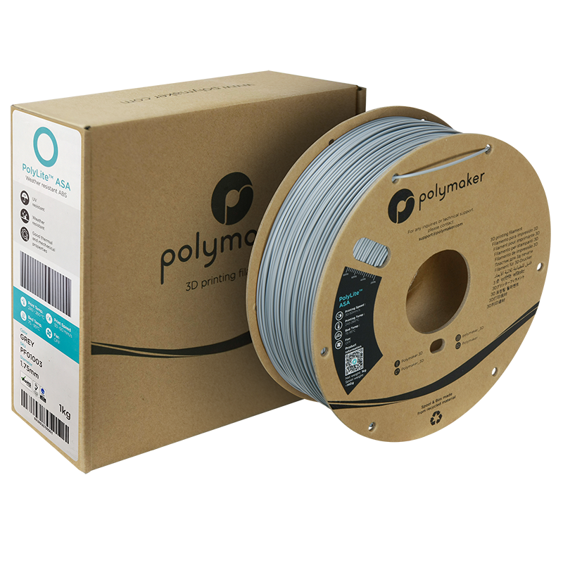 PolyLite ASA Filament (1.75mm, 1Kg) - Grey - 2