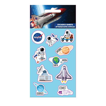 Nasa Klistermärke 5 ark