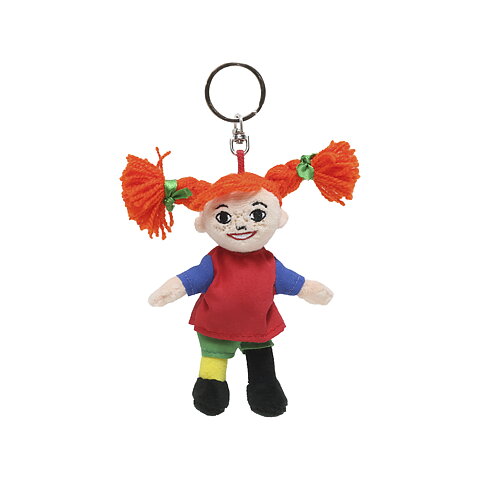 Pippi plush doll keyring 10cm