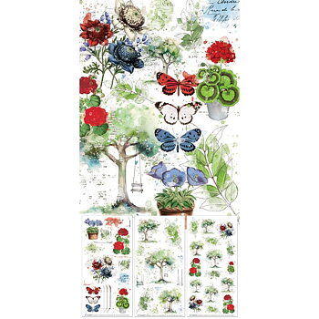 49 And Market - Rub-On Transfer Set - Botanical