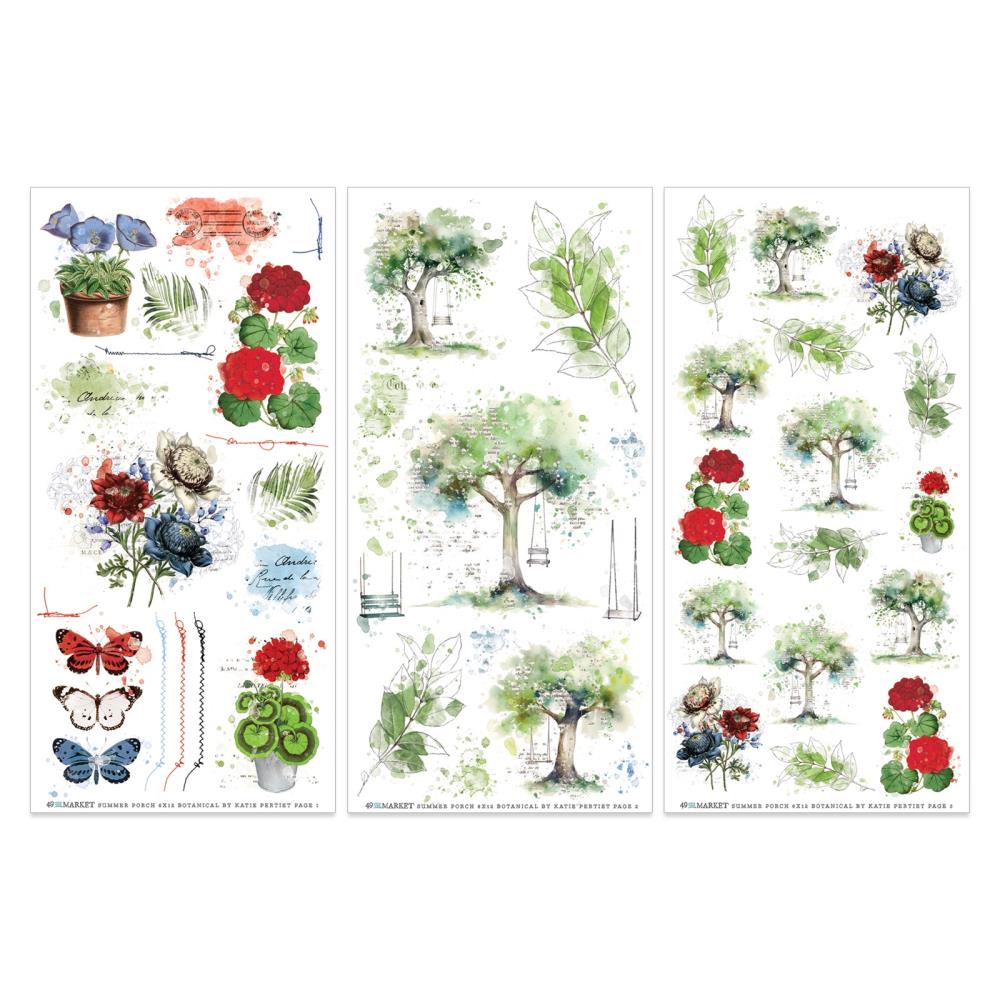 49 And Market - Rub-On Transfer Set - Botanical - 3